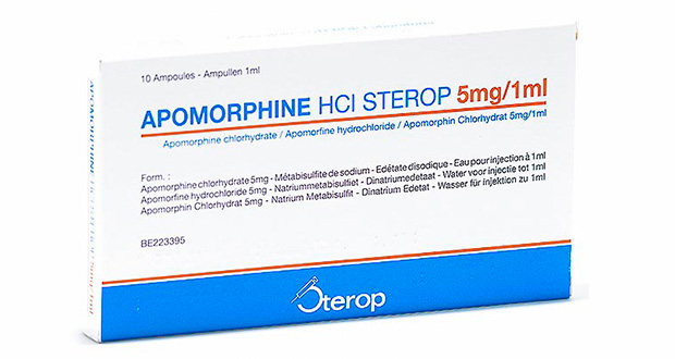 آپومورفین هیدروکلراید ( APOMORPHINE HCL )